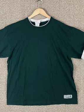 Vintage Discus Athletic Ringer Shirt Mens 2XL Short Sleeve Tee USA Made 90s T654